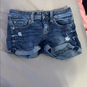 American eagle super stretch jean shorts